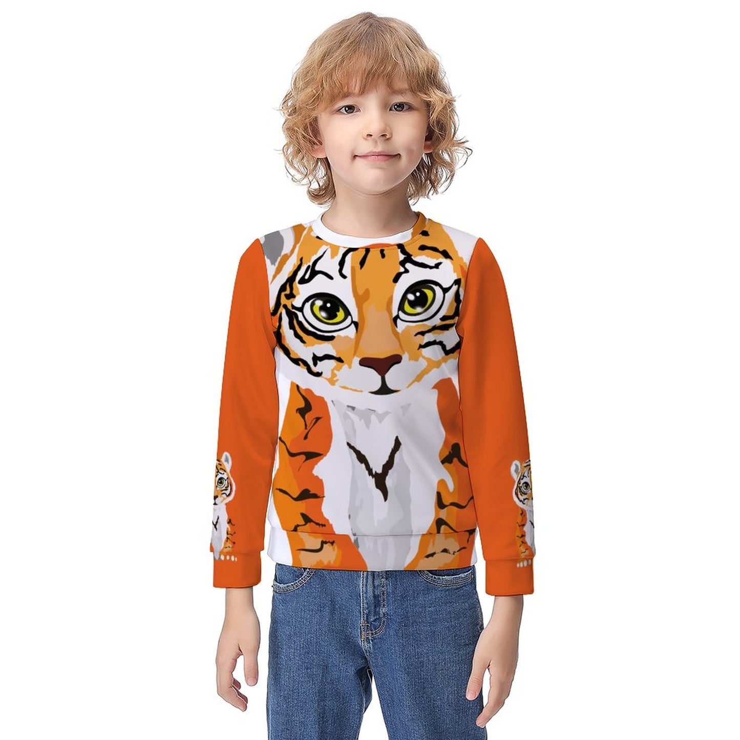 Online DIY Pullover for Kids Tigers Children