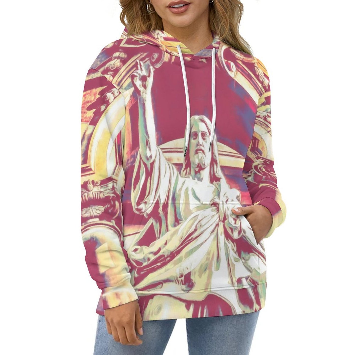 Online DIY Adult Hoodie Sweater Jesus
