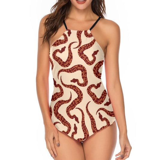 Online Custom Swimwear for Women Swimsuit Animal Prints Snake