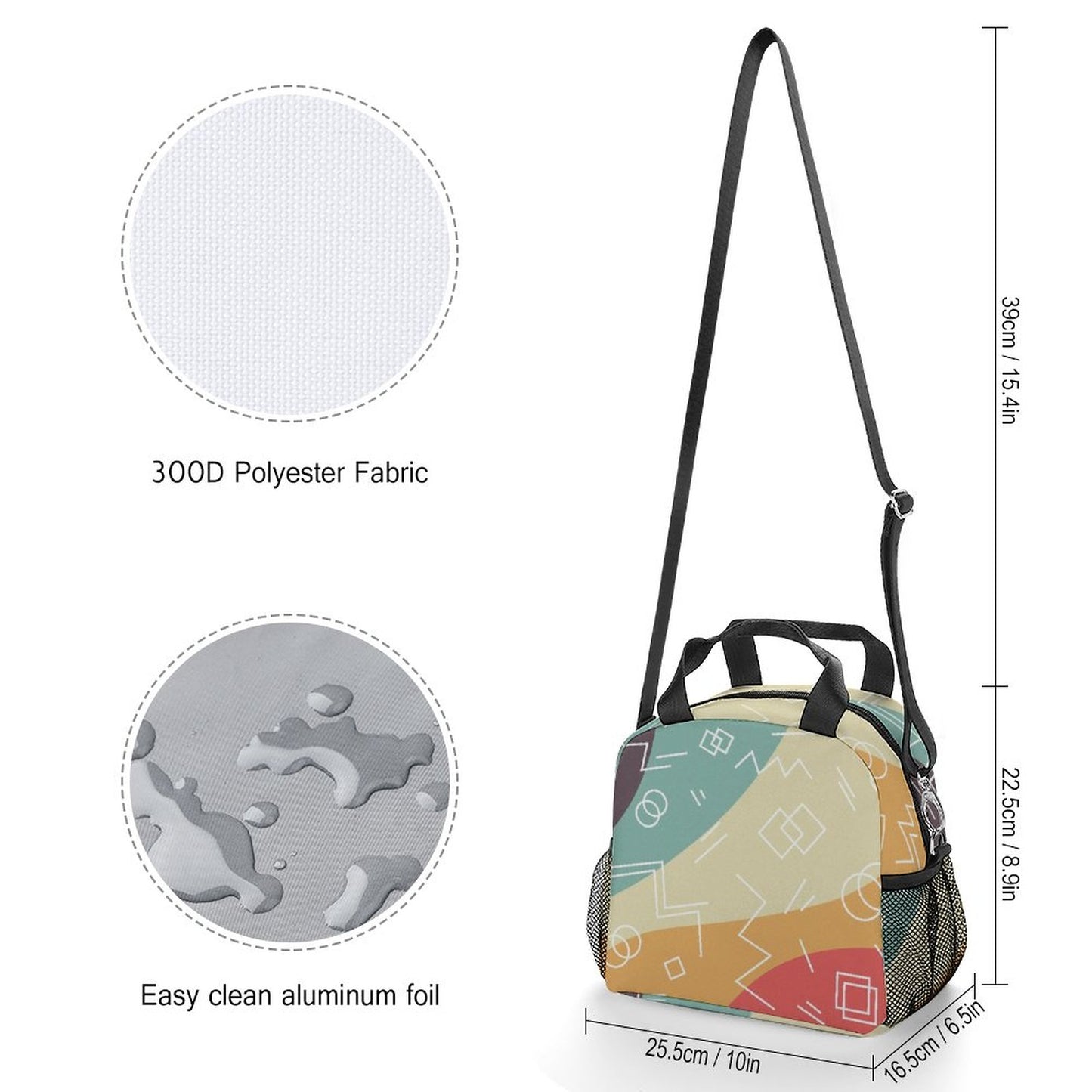 Online Customize Lunch Satchel Bag Color Line Design
