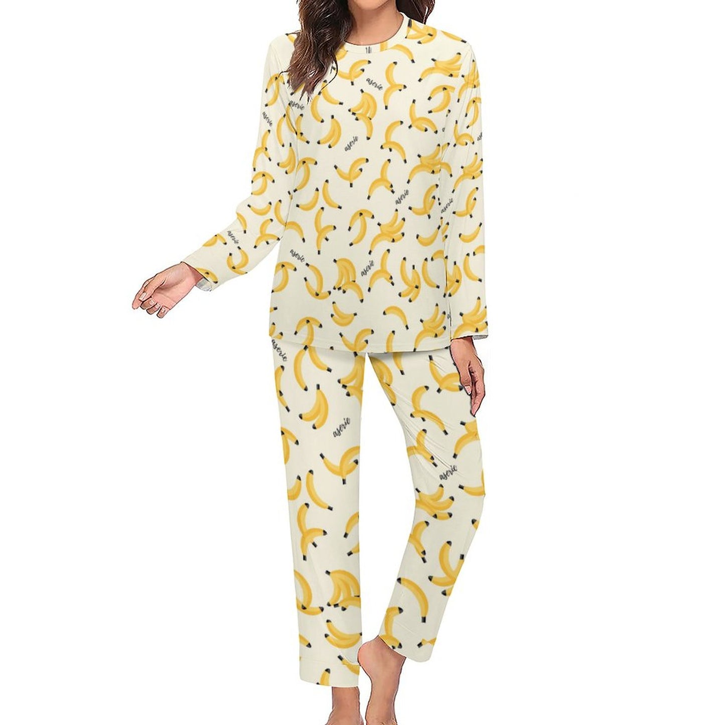 Online Custom Suit for Women Pajamas Two Piece Set Vintage Plaid Pattern