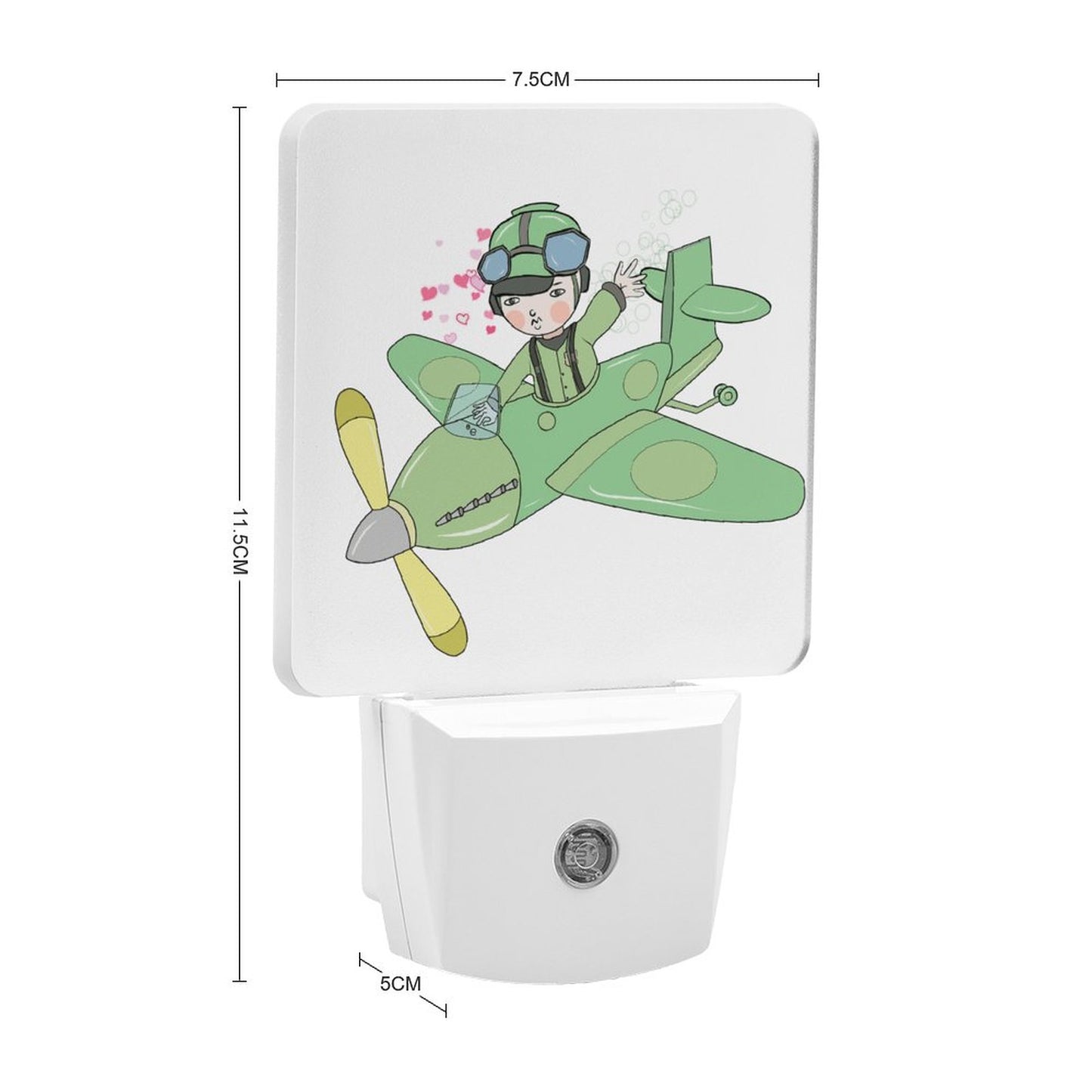 Online Custom Night Light The Pilot in Green Flight Suit 11.5x7.5x5cm