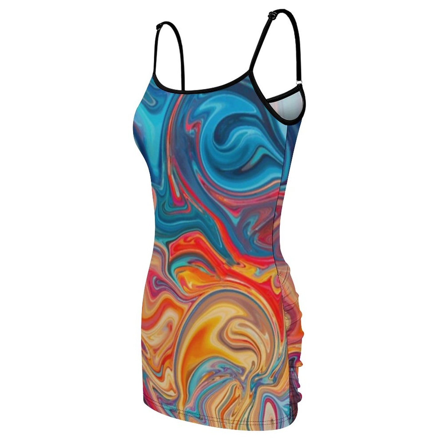 Online Customize Dress for Women Women's Sling Dress Flowing Sci-fi Liquid Dazzle