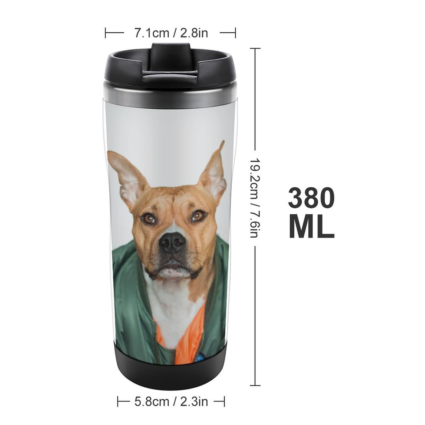 Online DIY Travel Mug Right And Wrong Dogs Hip Hop Pets Style One Size