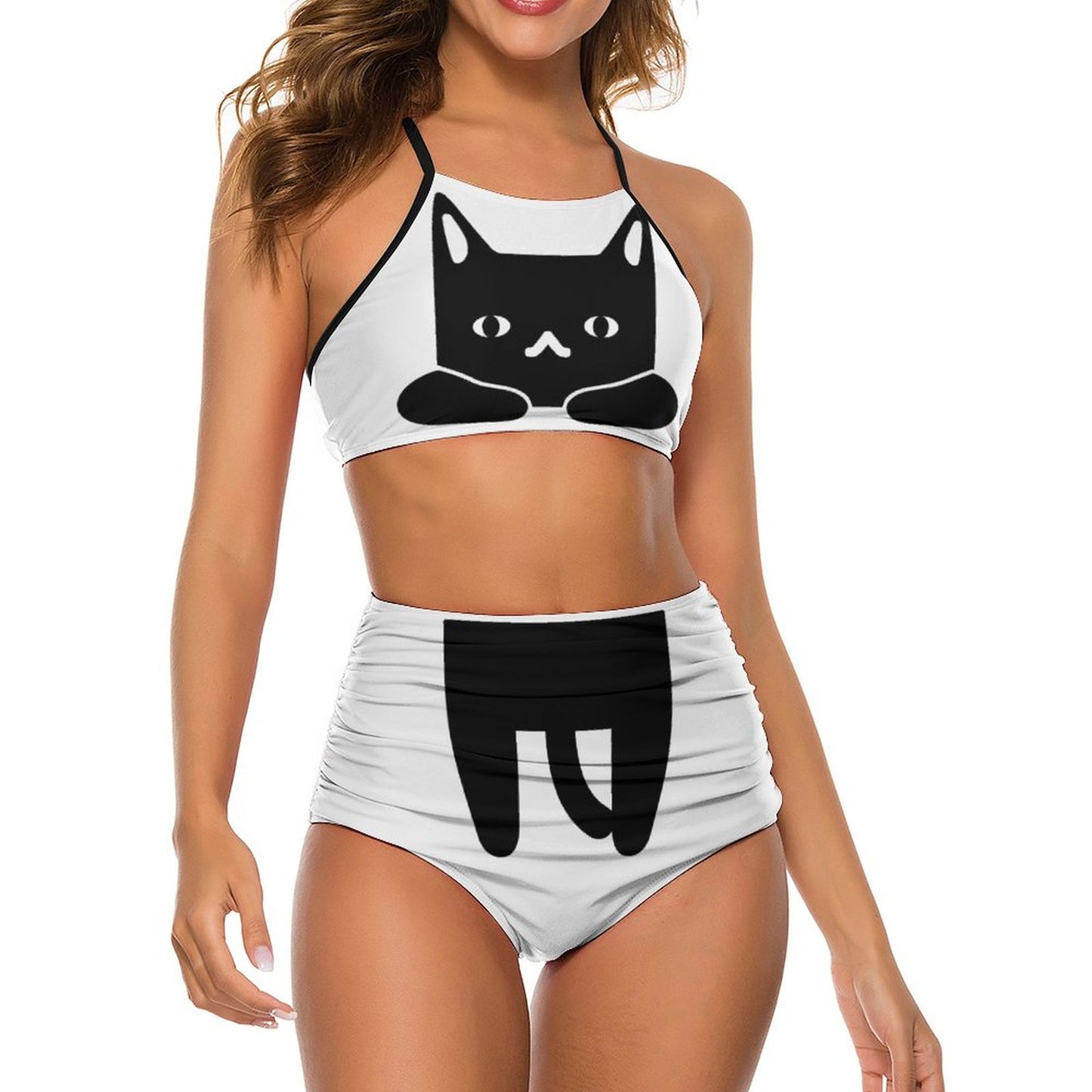Online Customize Swimwear for Women Swimsuit Hanging Cat