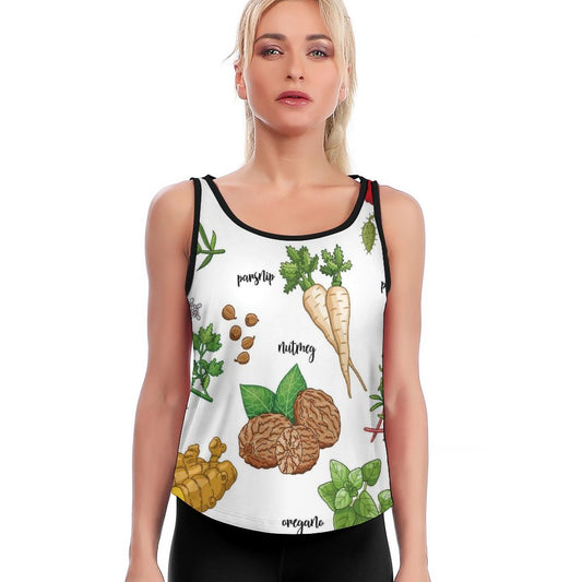 Online Customize Sportswear for Women Yoga Vest Vegetables