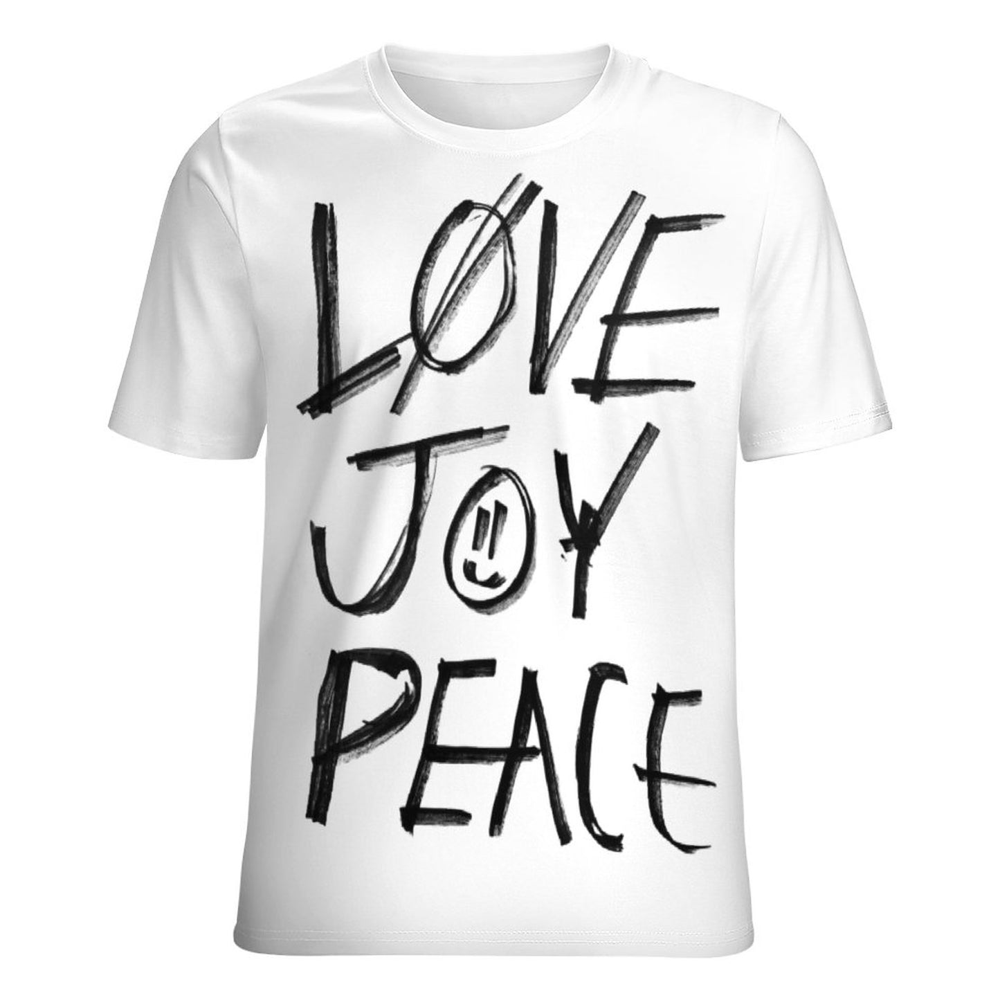 Online Custom T-shirt for Women Full Print Font Love Joy Peace