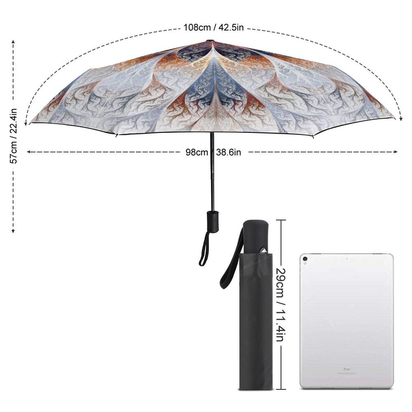 Online Customize 3 Fold Auto Umbrella