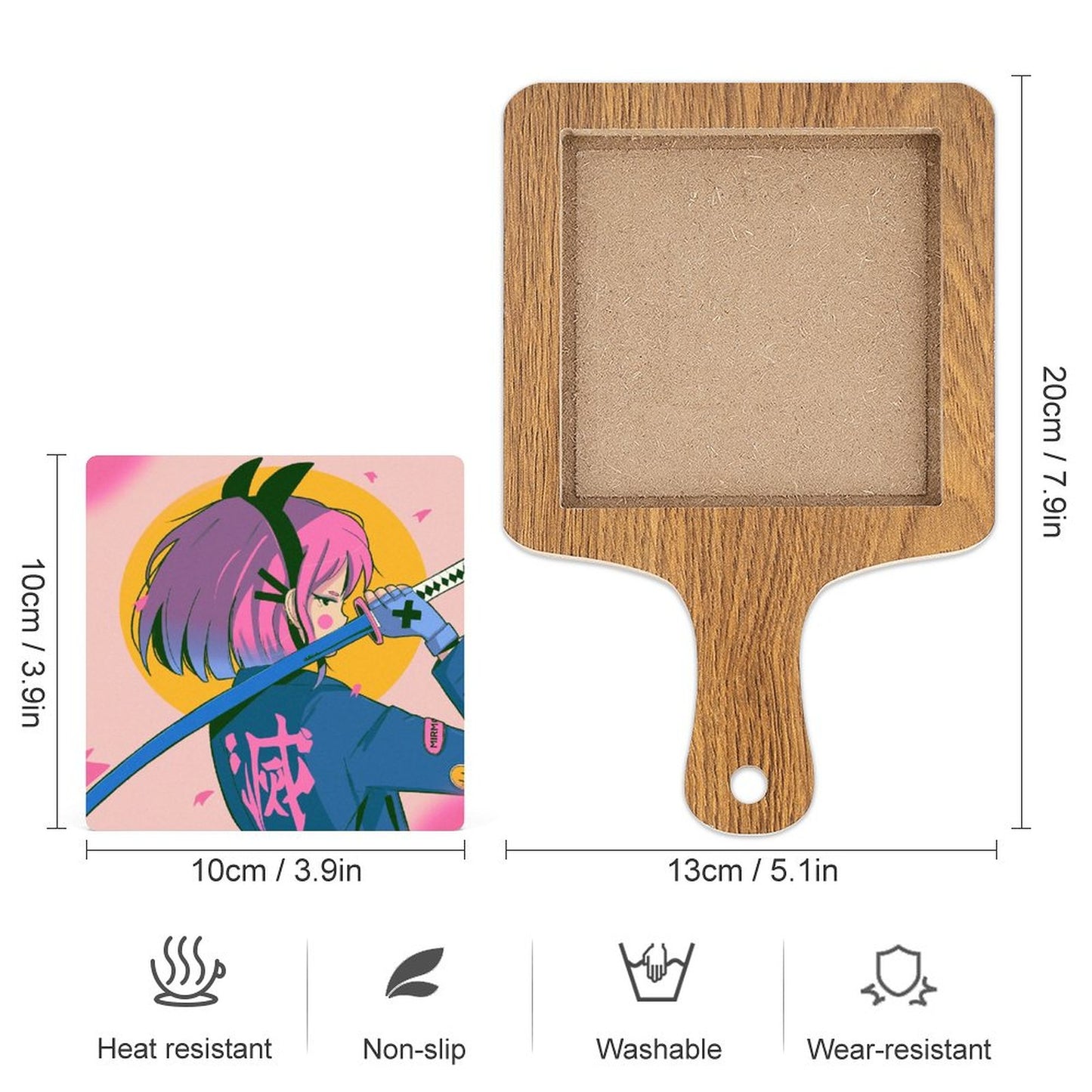 Online Customize Wooden Tray Coaster