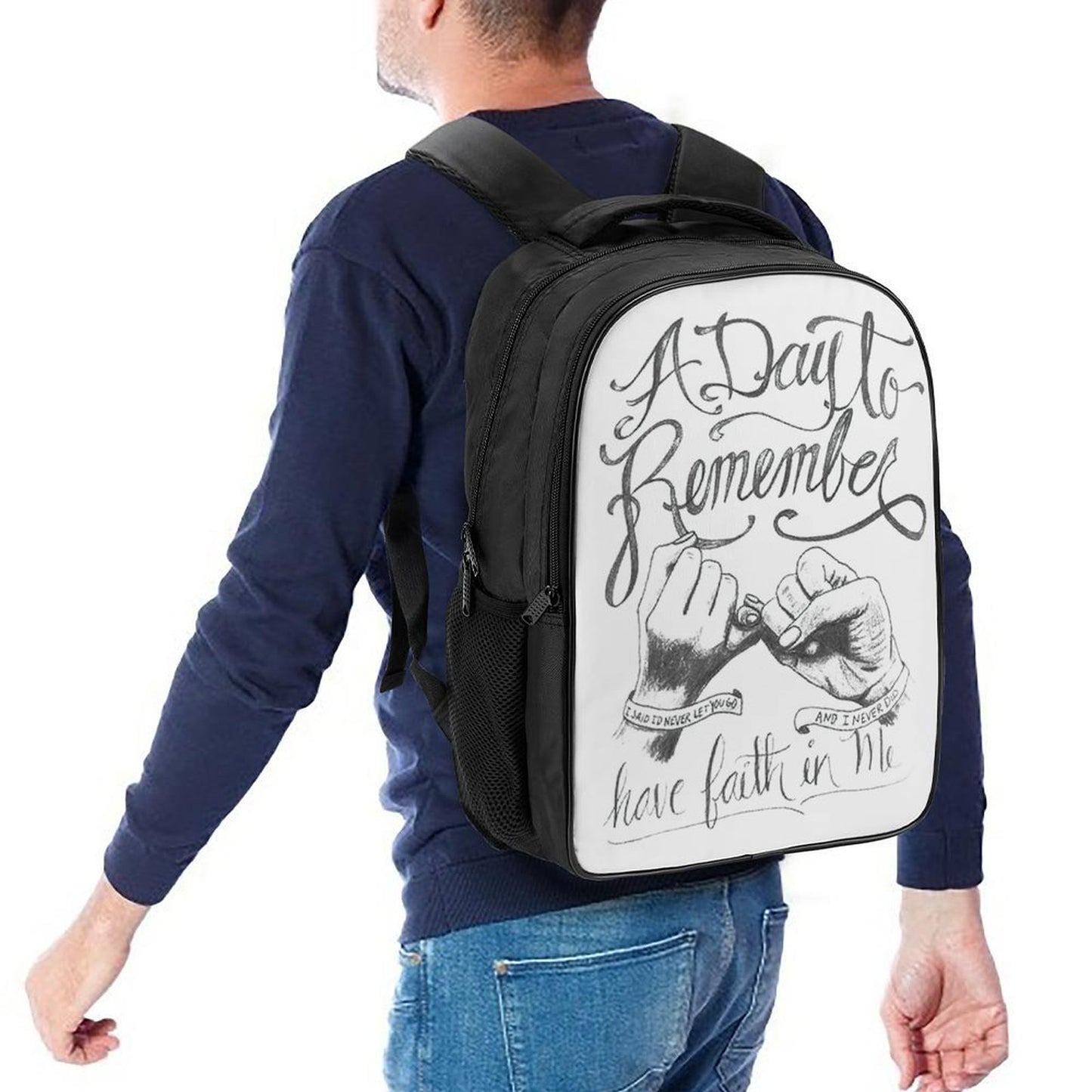 Online Custom 16 Inch 2 Compartment Backpack