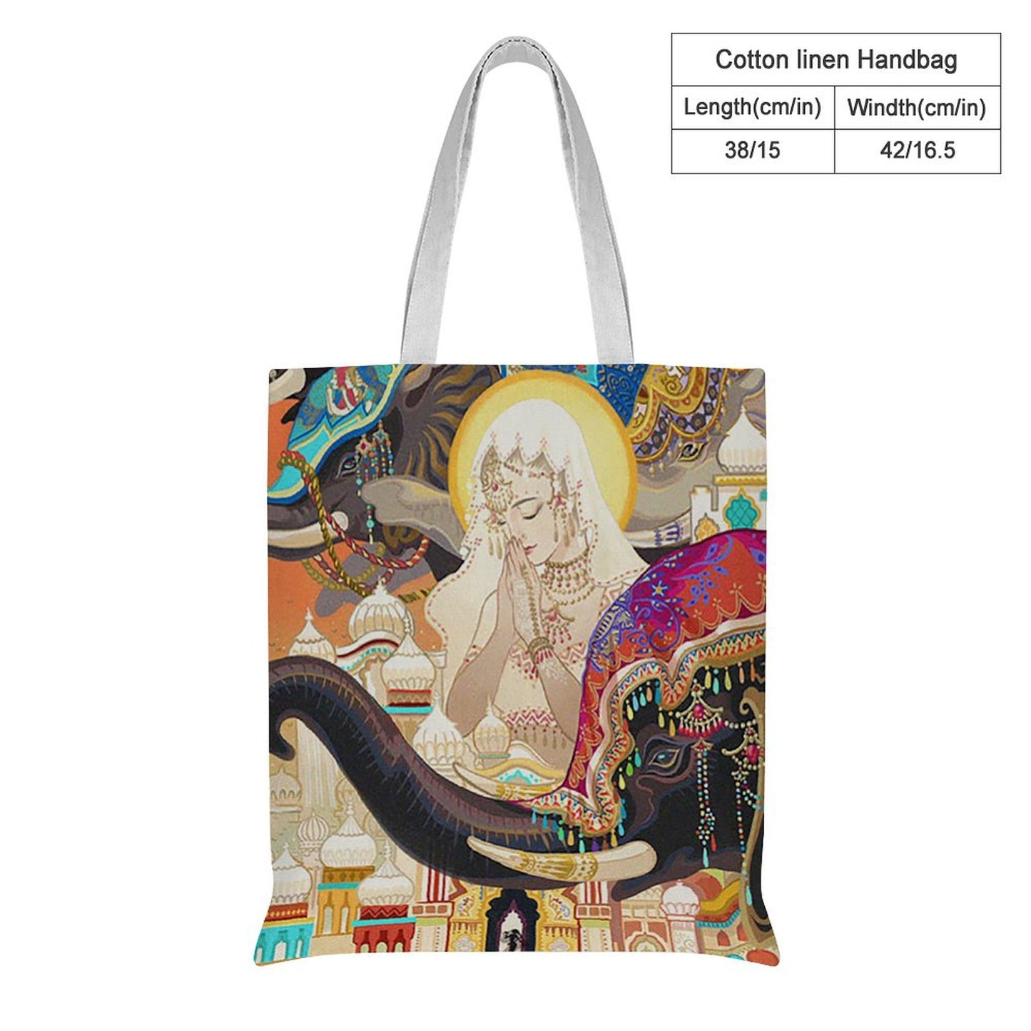 Online Customize Cotton Linen Tote Bag 38*42cm