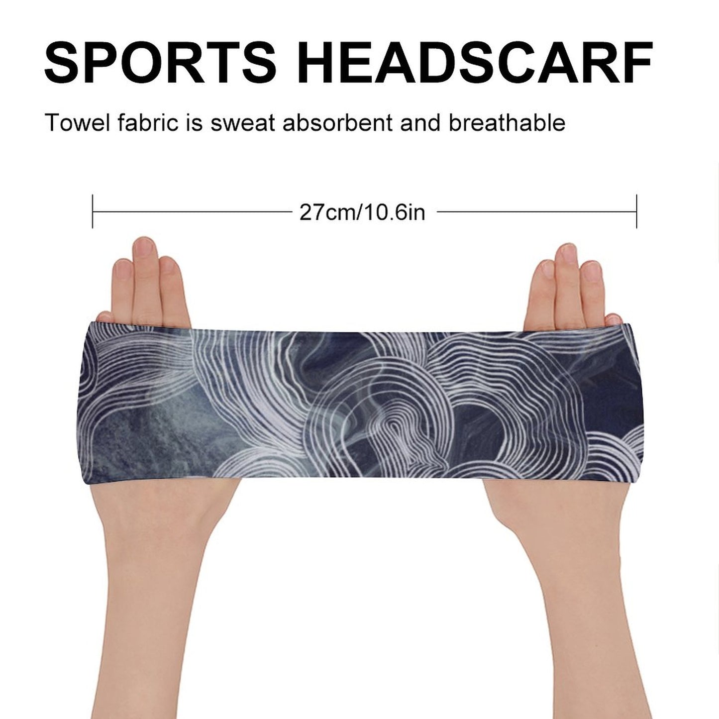 Online Customize Sports Turban Sports Sweat Absorbent Headband One Size