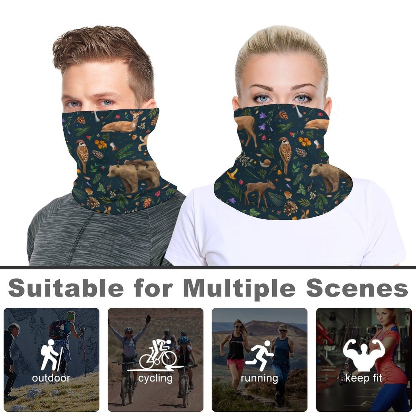 Online DIY Face Cover Scarf One Size