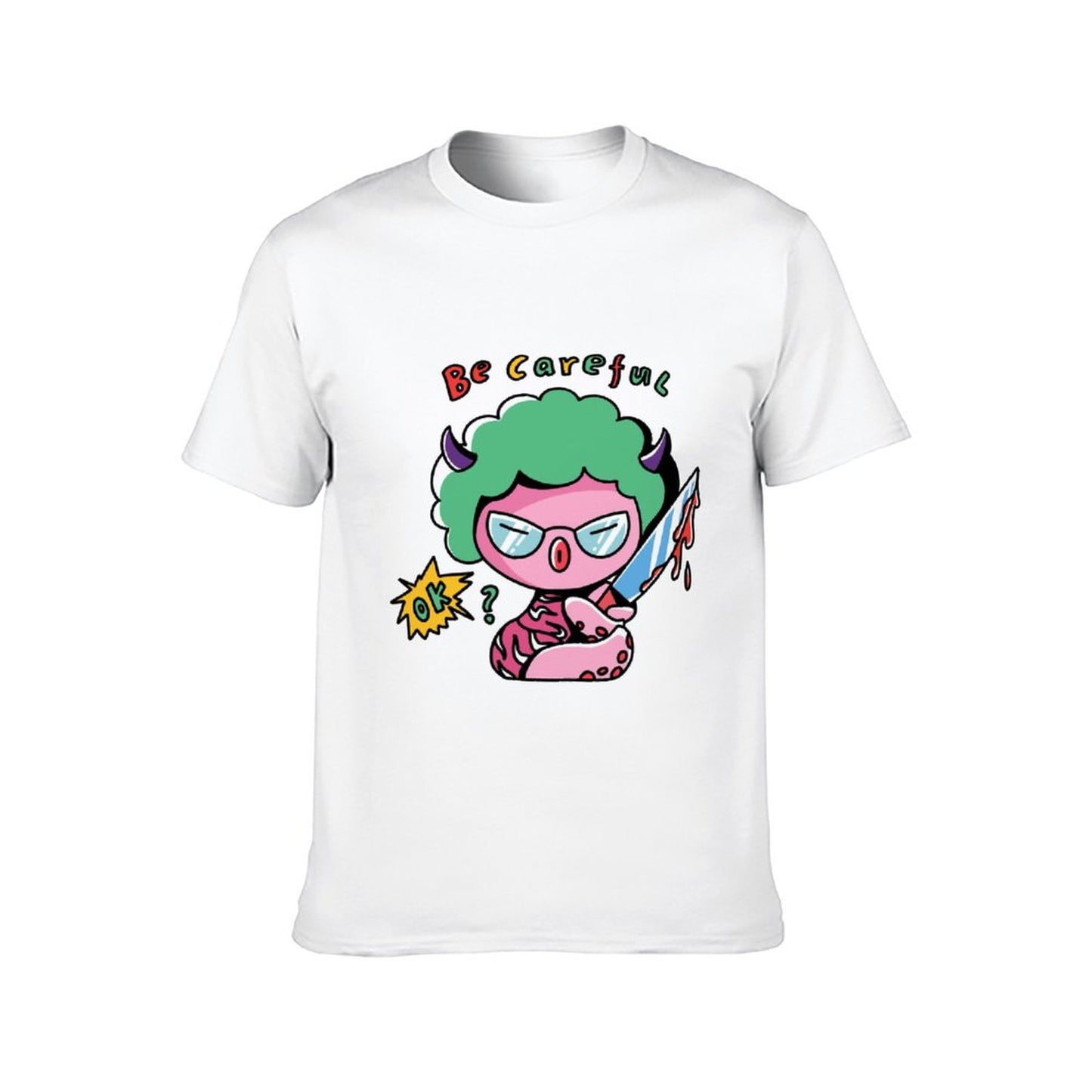 Online DIY T-shirt for Men Women Short Sleeve T-Shirt Octopus Bad Girl