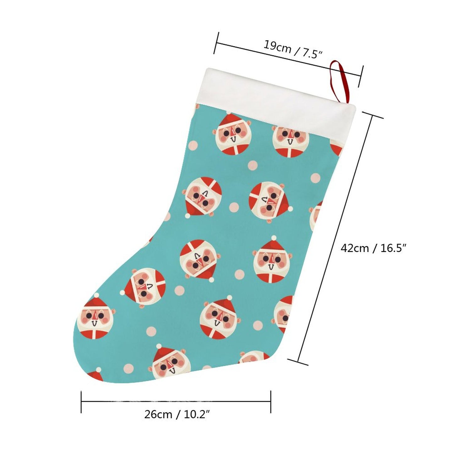 Online Customize Christmas Socks Santa Claus 26x42cm