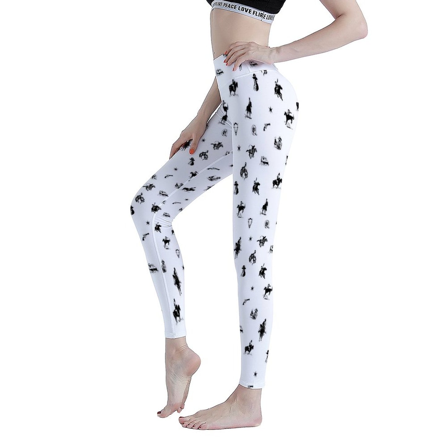 Online Customize Sportswear for Women Printed Yoga Pants Cactus