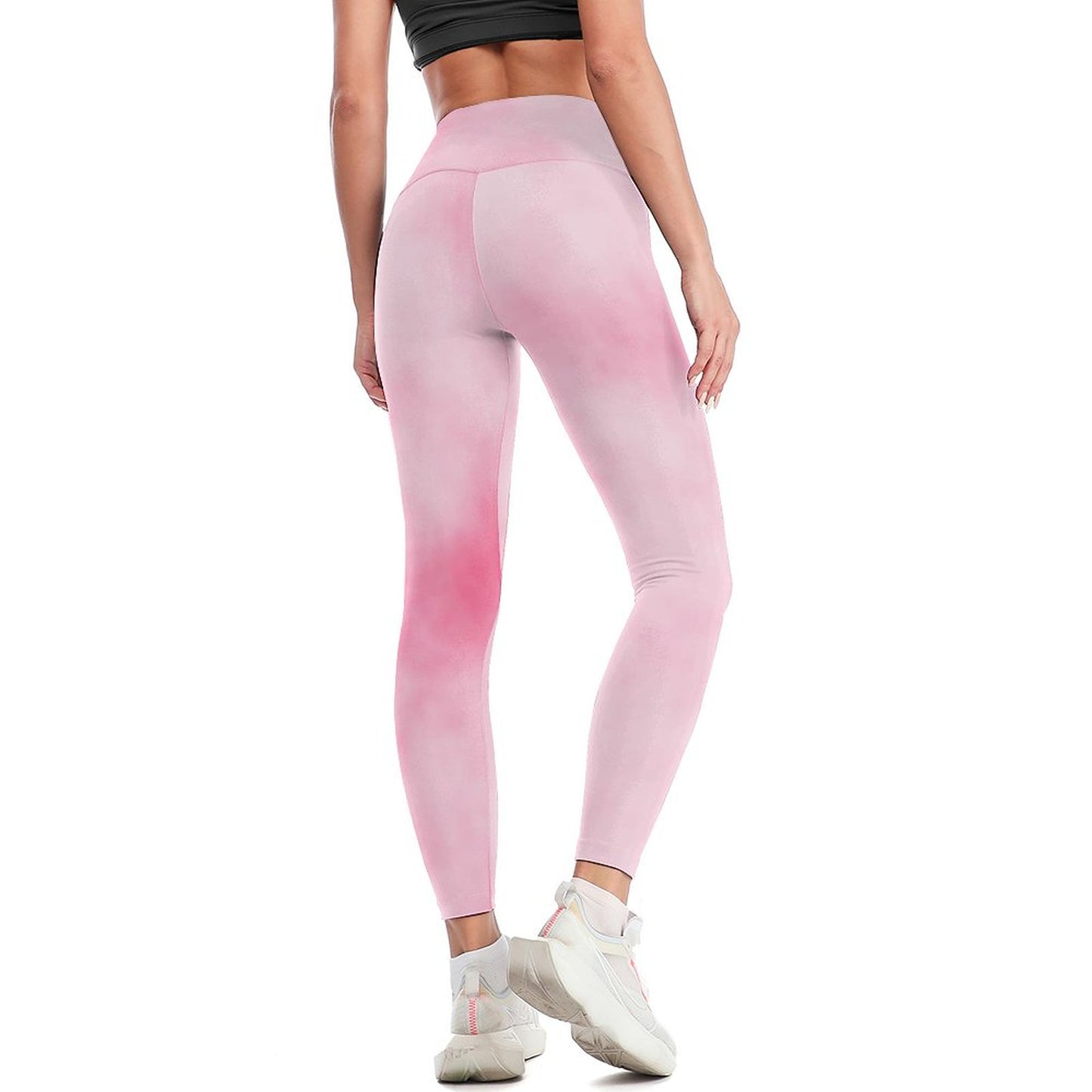 Online DIY Sportswear for Women Yoga Pants for Women Watercolour Pink