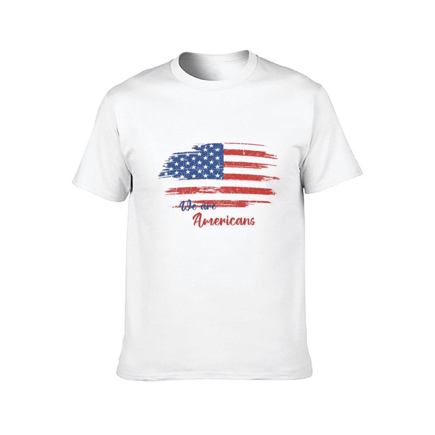 Online Custom T-shirt for Men Women Short Sleeve T-Shirt American Flag