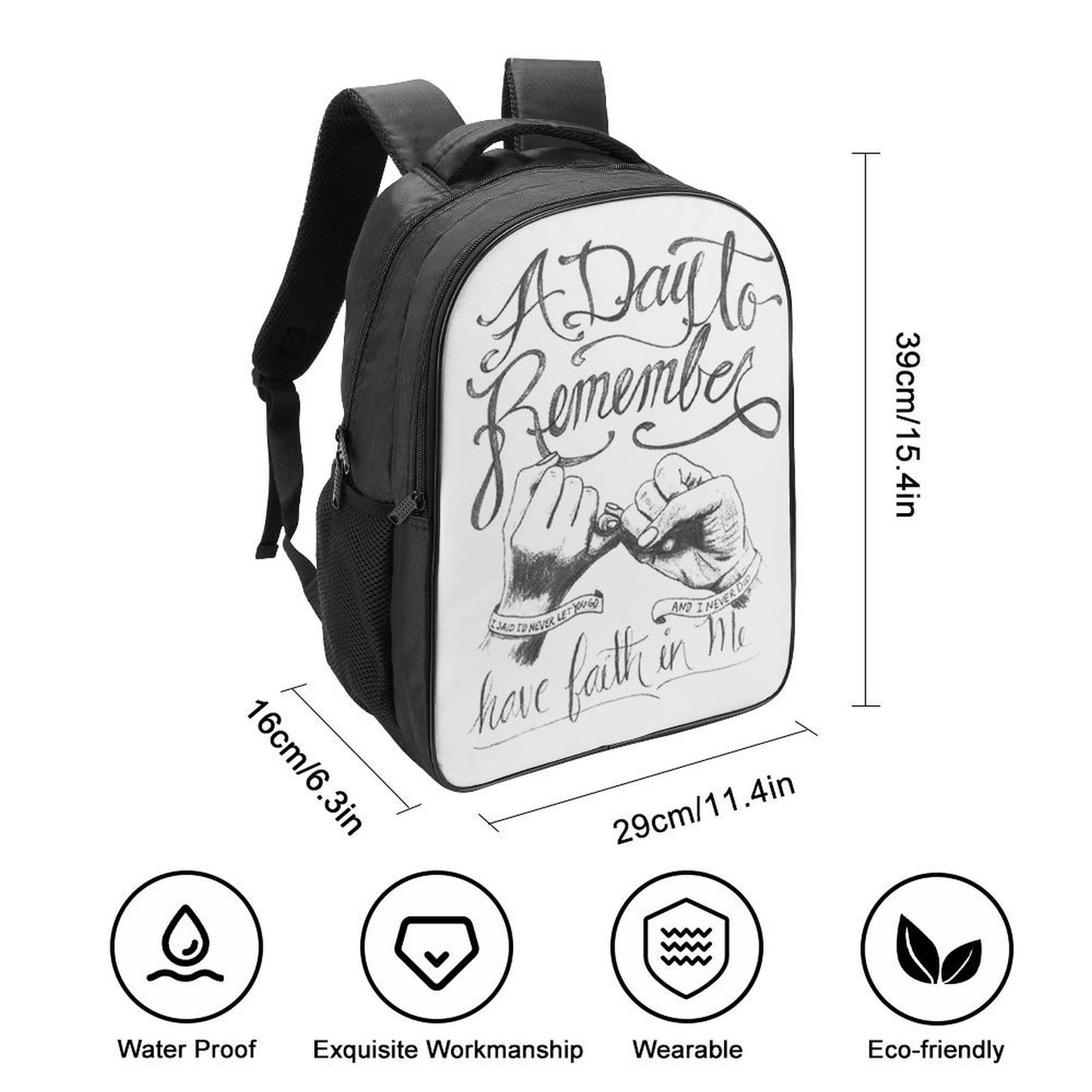 Online Custom 16 Inch 2 Compartment Backpack