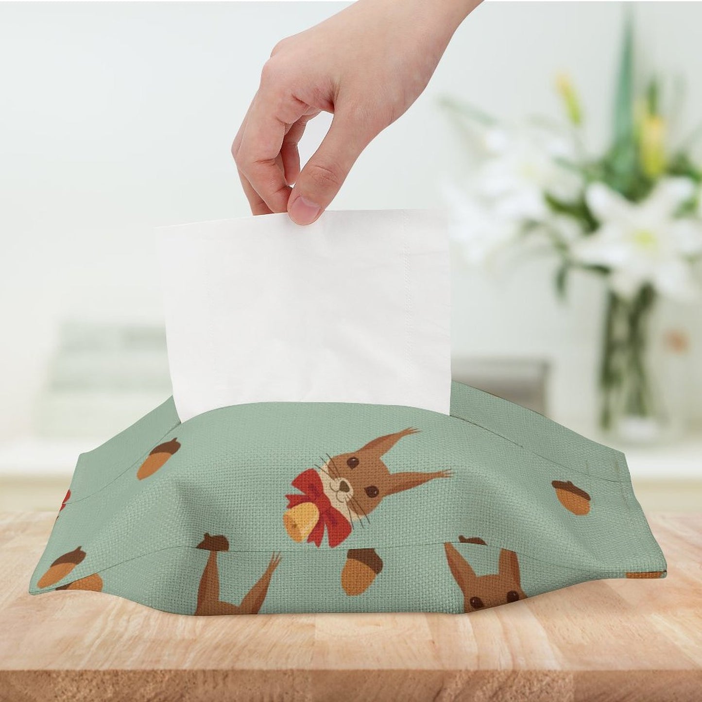 Online DIY Cotton Linen Tissue Cover Christmas