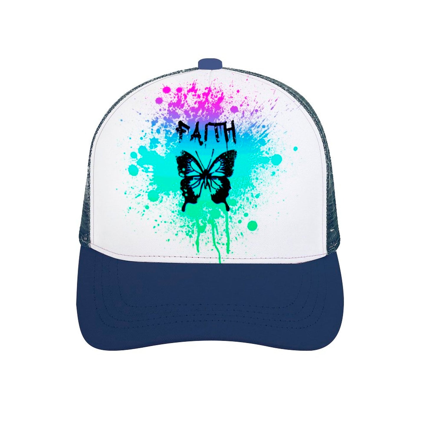 Online Custom Baseball Cap Faith Butterfly Graffiti