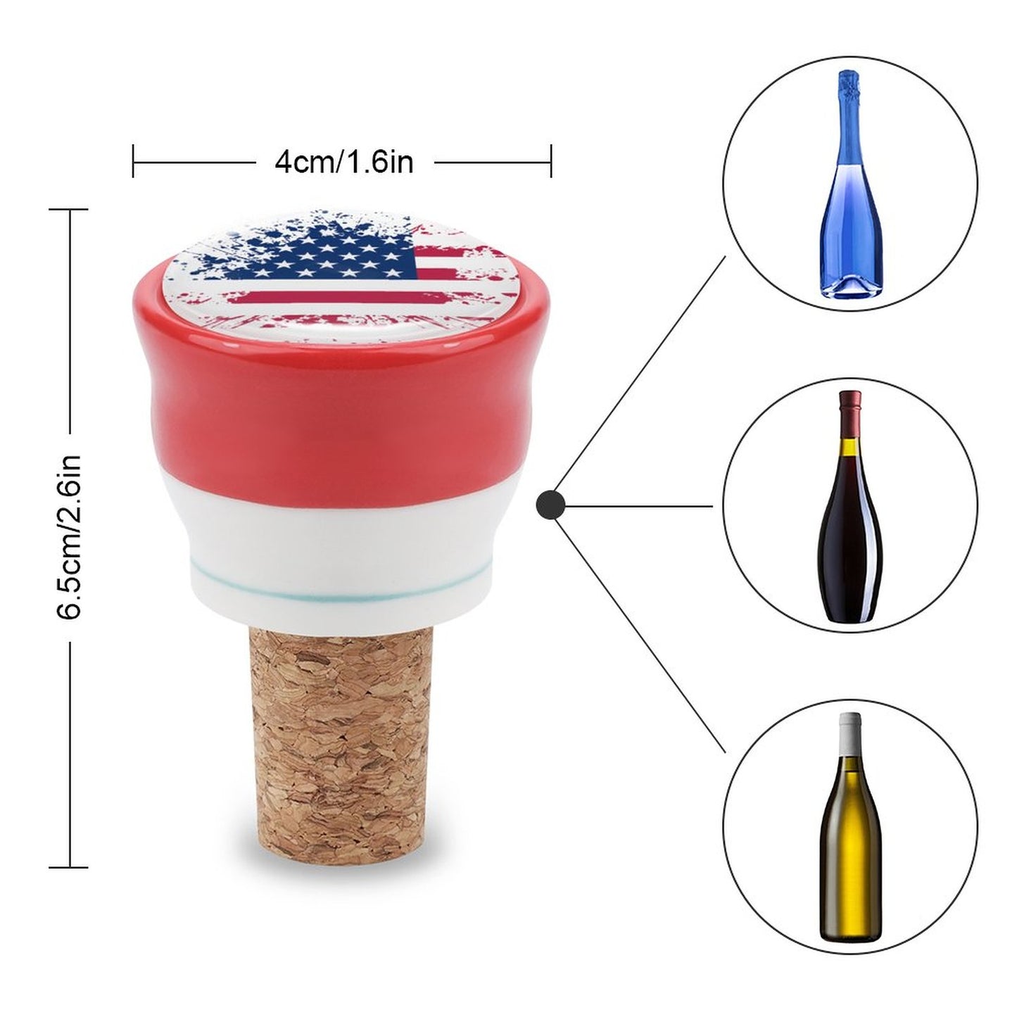 Online Customize Wine Bottle Stoppers Ceramics
