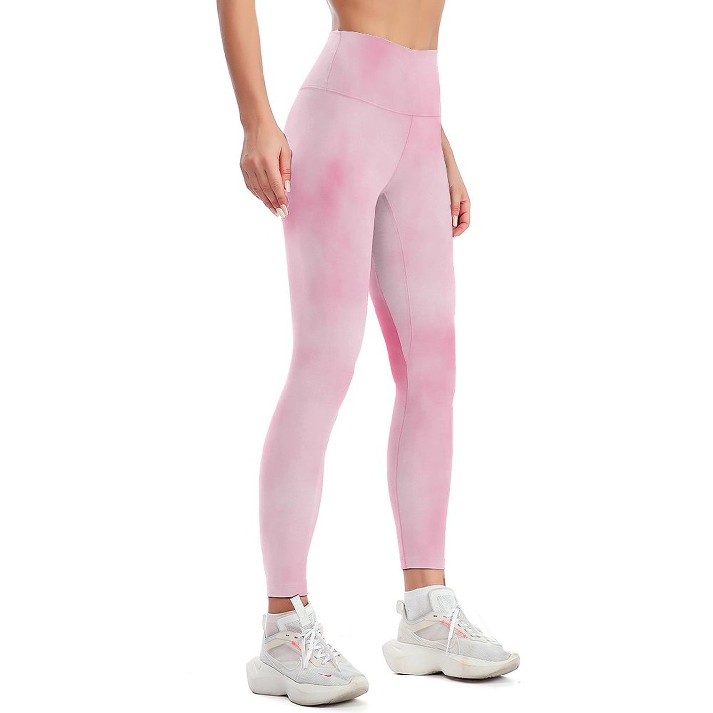 Online DIY Sportswear for Women Yoga Pants for Women Watercolour Pink