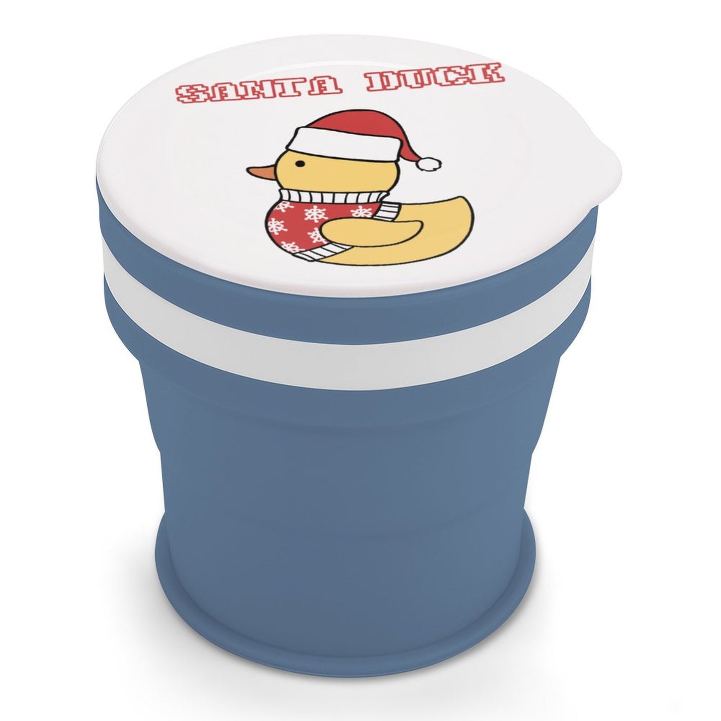 Online Custom Silicone Folding Cup Santa Duck Christmas Hat