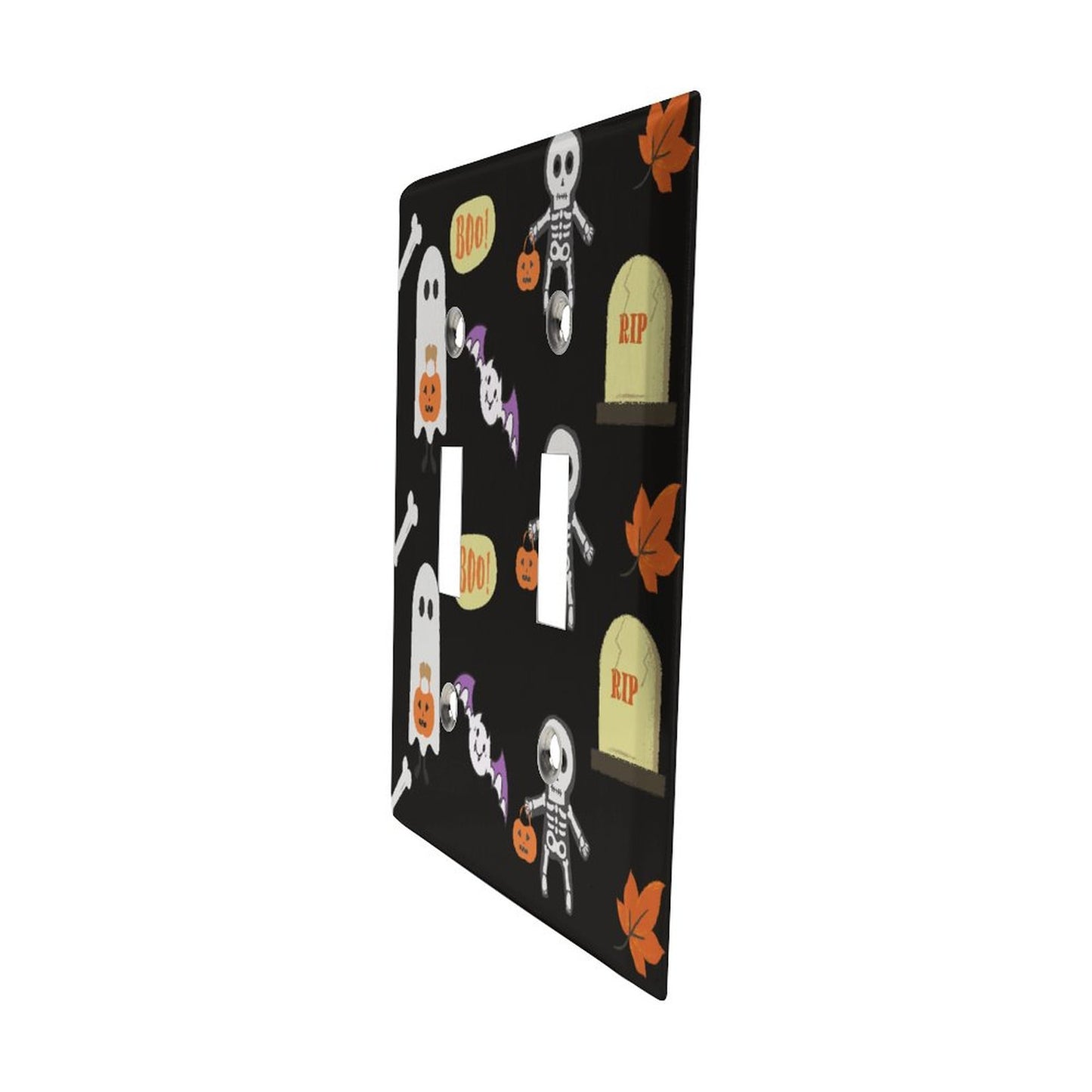 Online Customize American Switch Panel Double Holes Halloween 11.7×11.5cm
