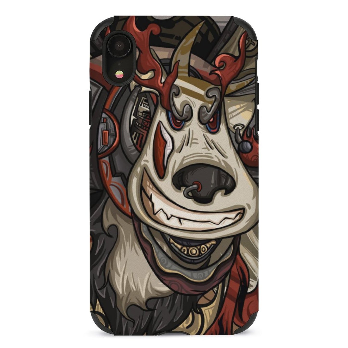 Online Customize Microfiber Phone Case for IPhone Animation Cattle