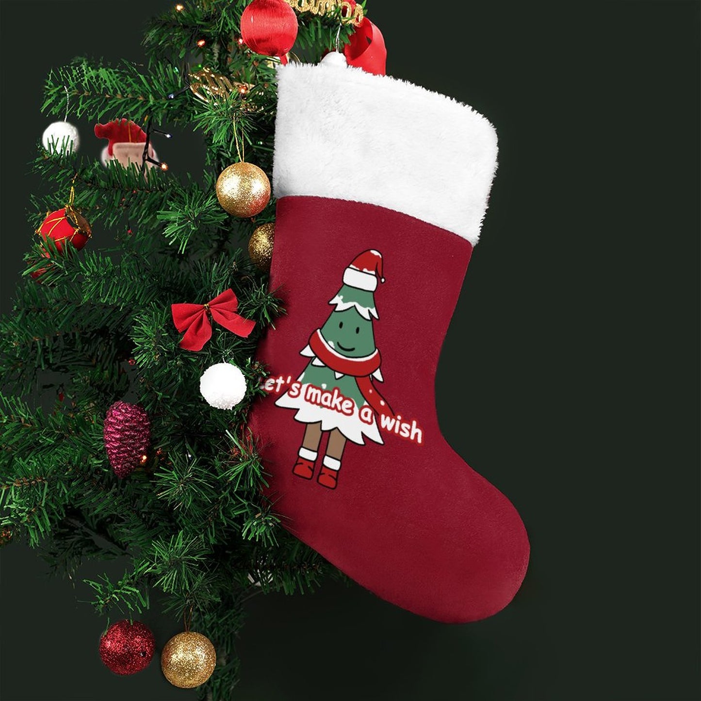 Online Custom Christmas Stocking Make A Wish One Size