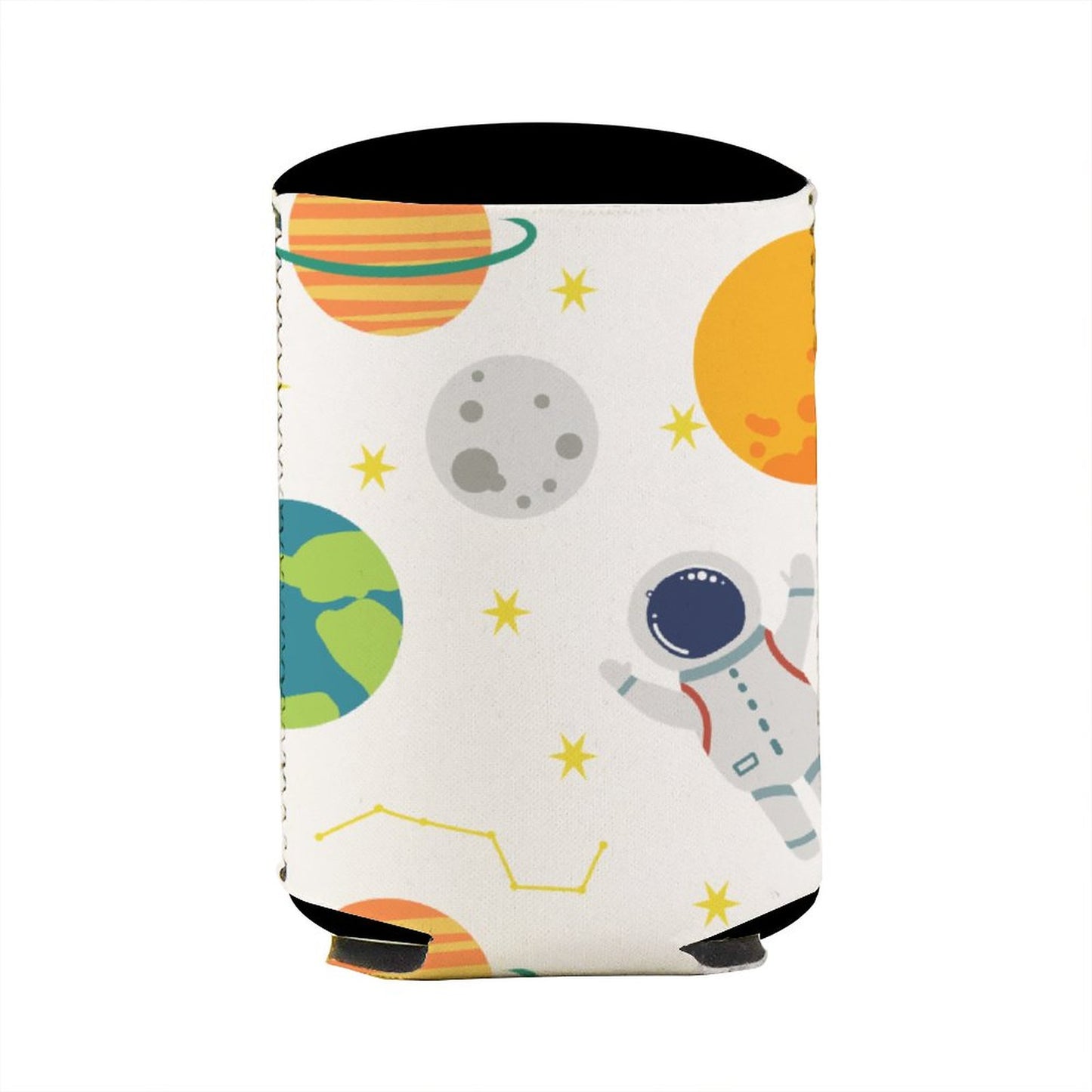 Online DIY Cup Sleeve Tile Pattern Universe Space Cute Astronaut Planet One Size