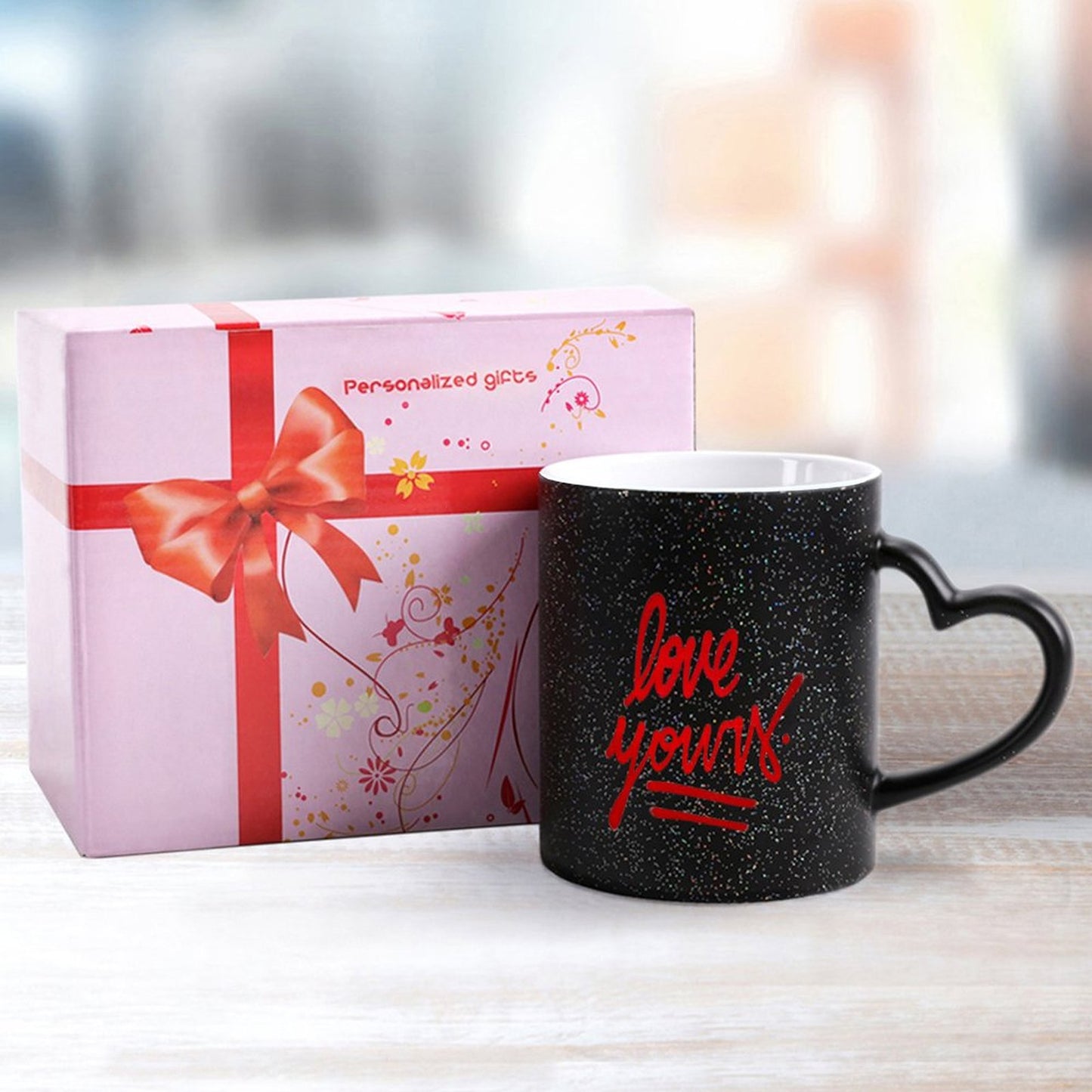 Online Custom Mug Star Magic Color Changing Cup Black-style One Size