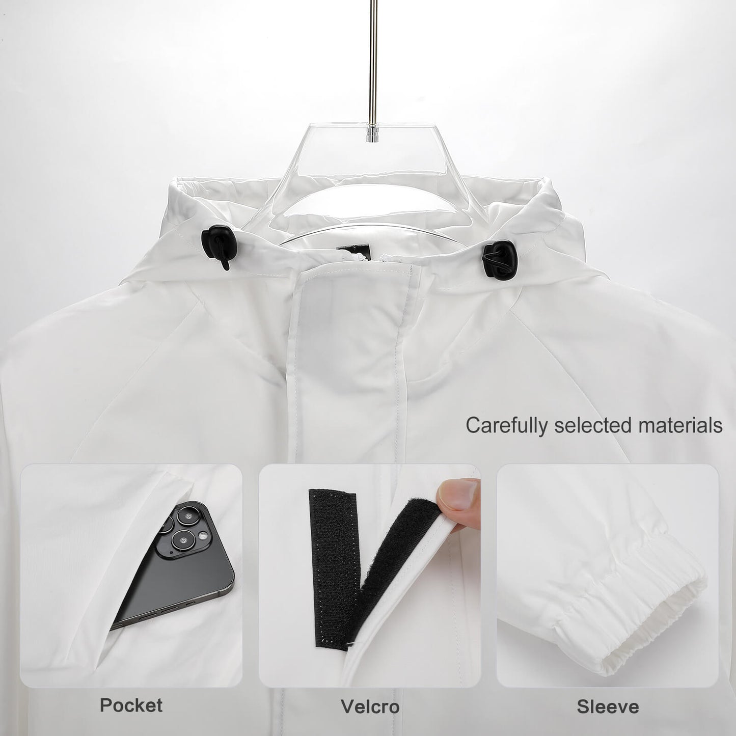 Online DIY Casual Wear for Women Velcro Thin Jacket
