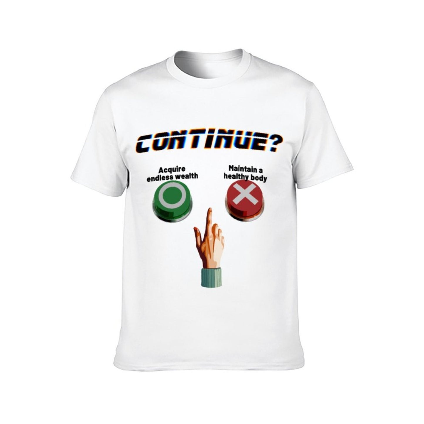 Online DIY T-shirt for Men Women Unisex Short-sleeve Shirt Printed Choose Button