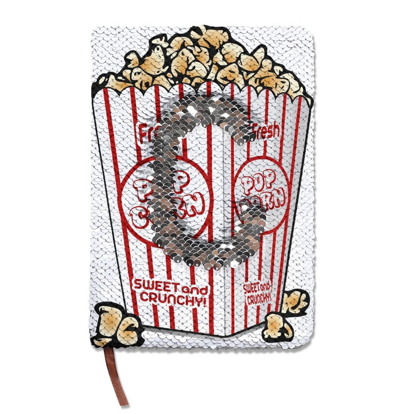Online Custom Sequined Notebook Popcorn