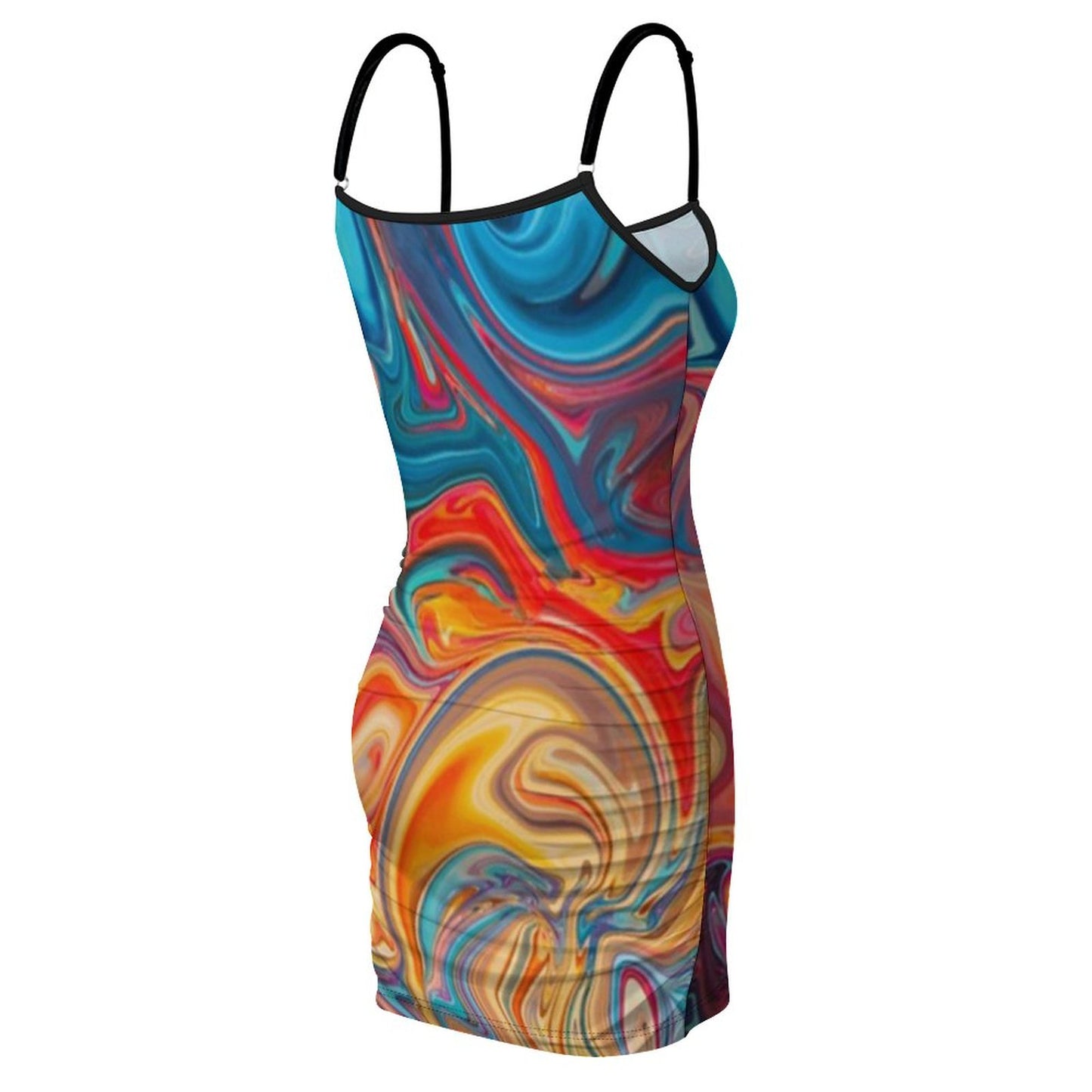 Online Customize Dress for Women Women's Sling Dress Flowing Sci-fi Liquid Dazzle