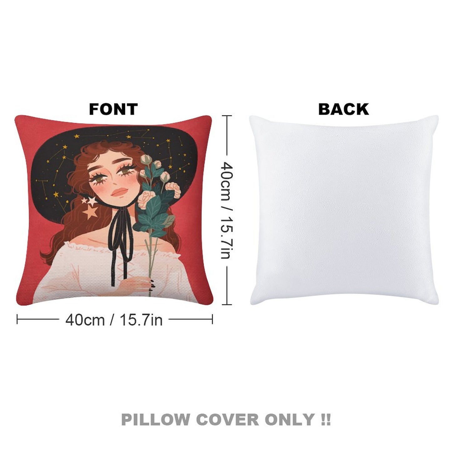 Online DIY Glitter Pillow Case 1 PC Only Pillowcase 15.7"×15.7"