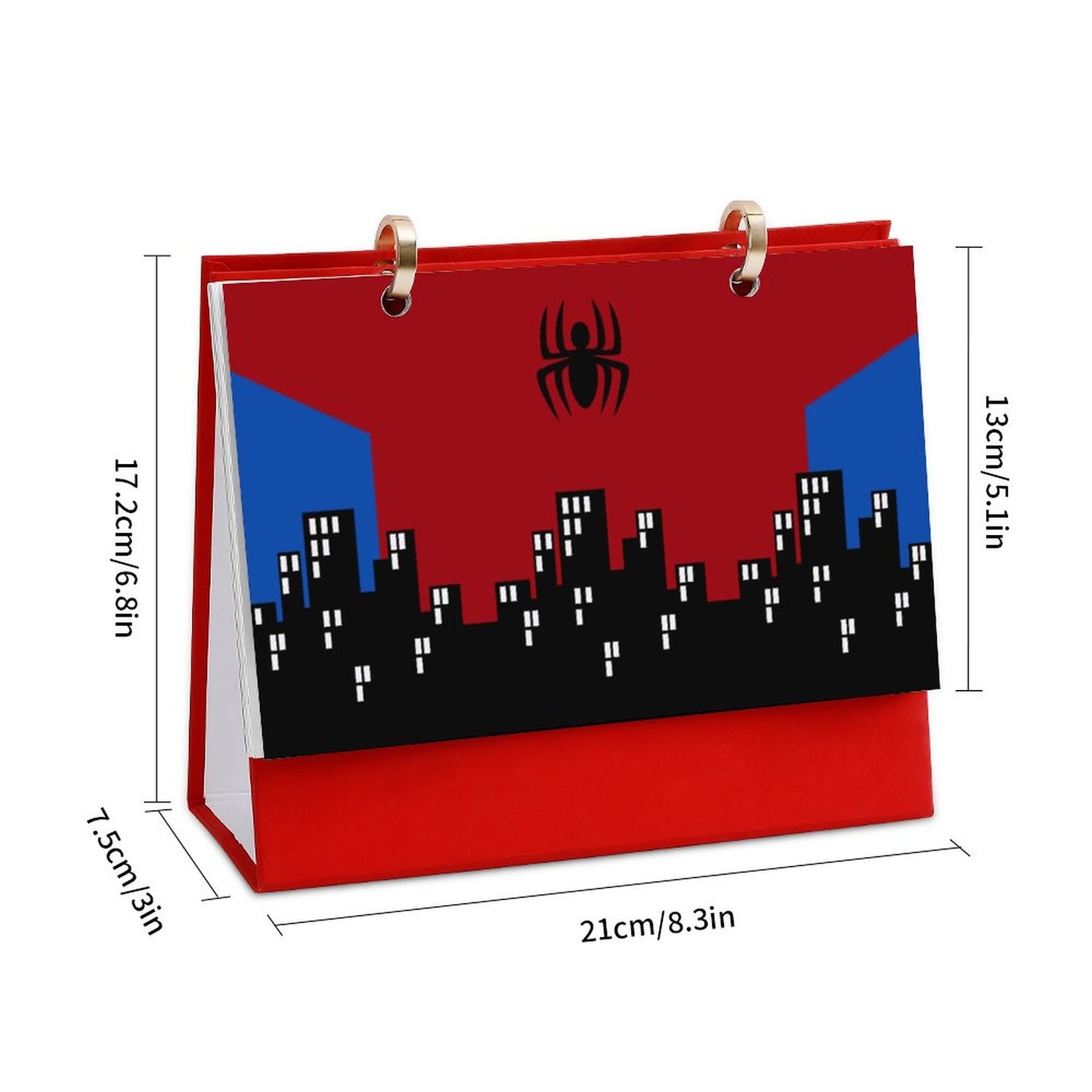 Online DIY Desk Calendar Comics Heroes Spiders One Size