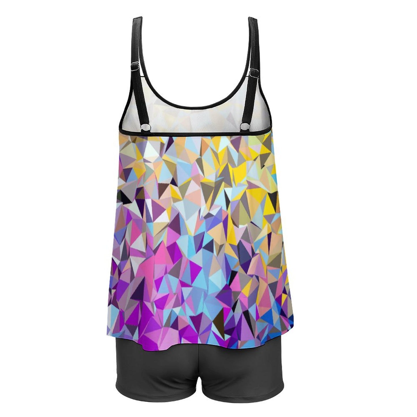 Online Customize Plus Size for Women Swimsuit Suit Colored Diamond Pattern