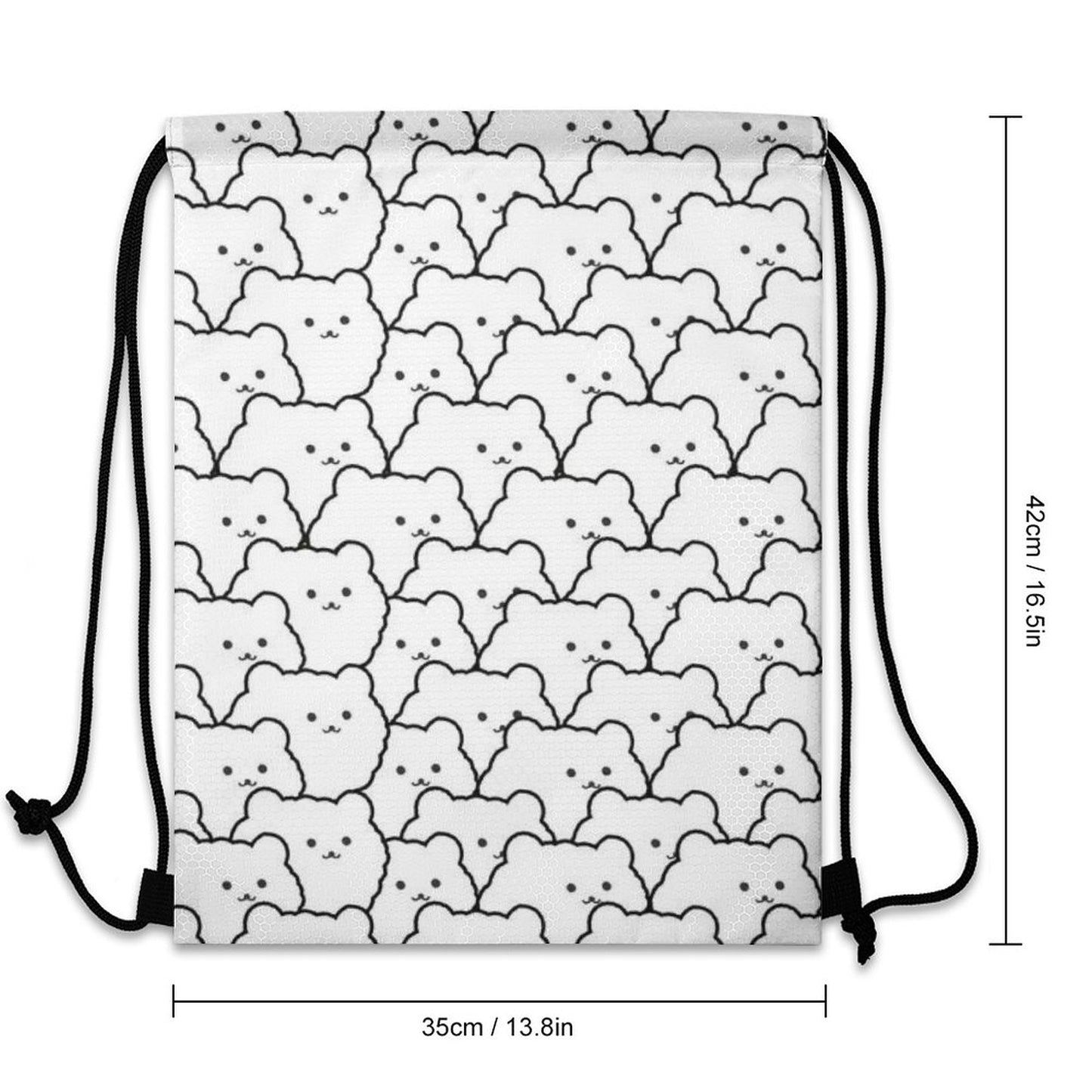 Online Customize Bundle Pocket Cute Animal Pattern 35*42cm Drawstring Pocket