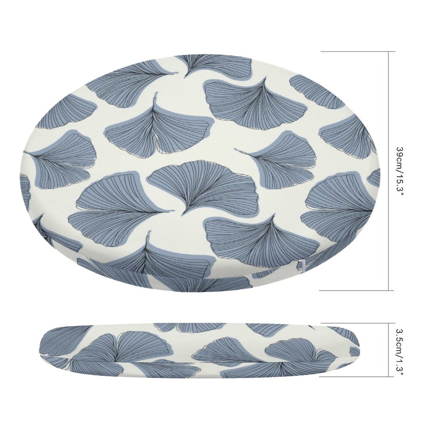 Online DIY Round Cushion Ginkgo Leaves Style One Size