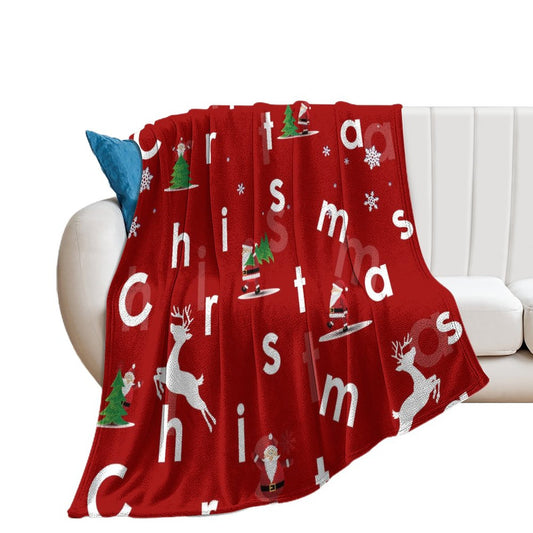 Online DIY Blanket Christmas Elk Happy