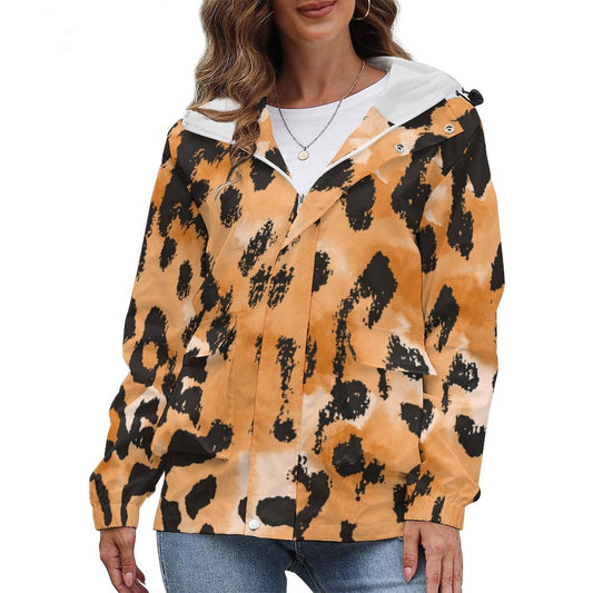 Online Custom Casual Wear for Women Women's Plush Short Jacket Leopard Print Girl
