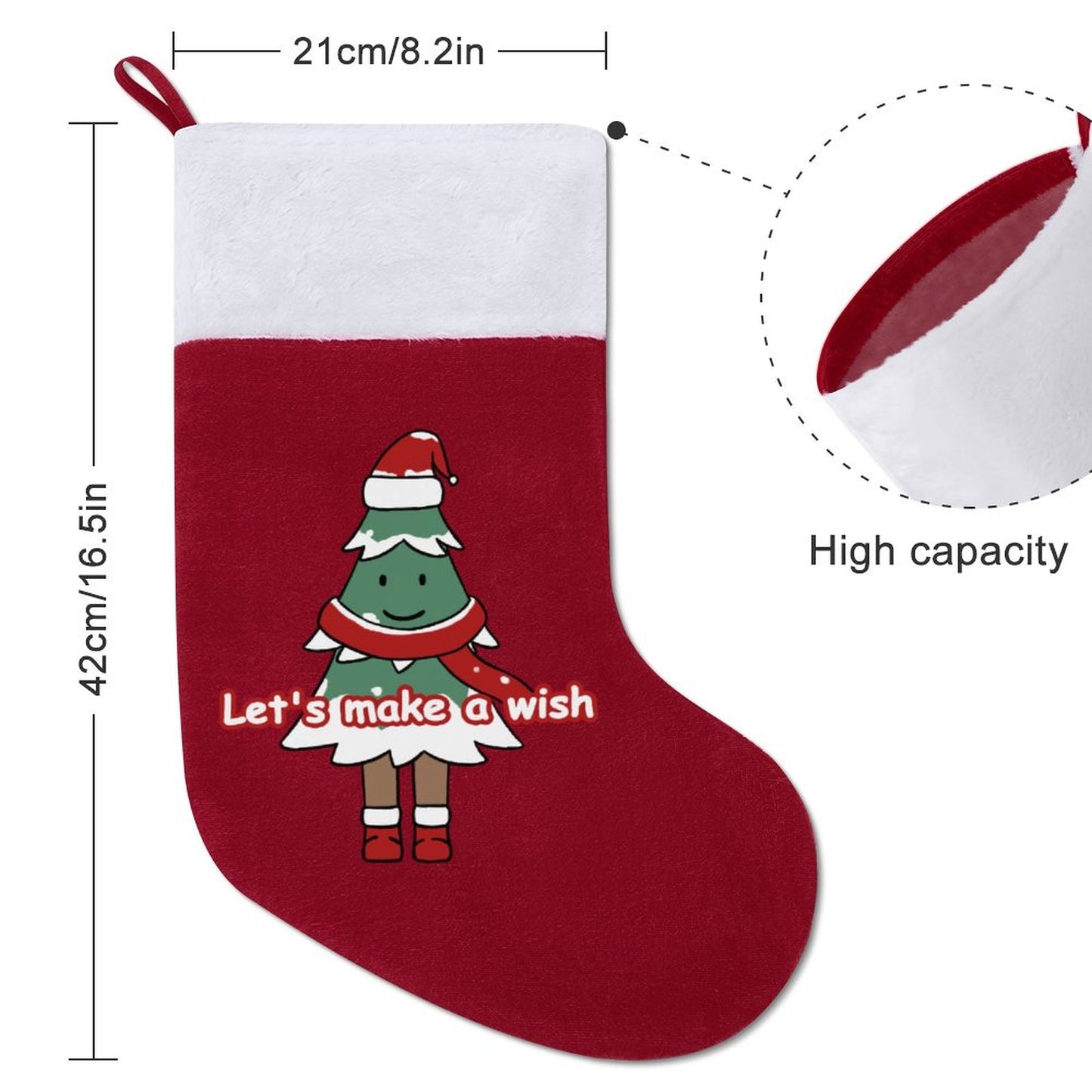 Online Custom Christmas Stocking Make A Wish One Size