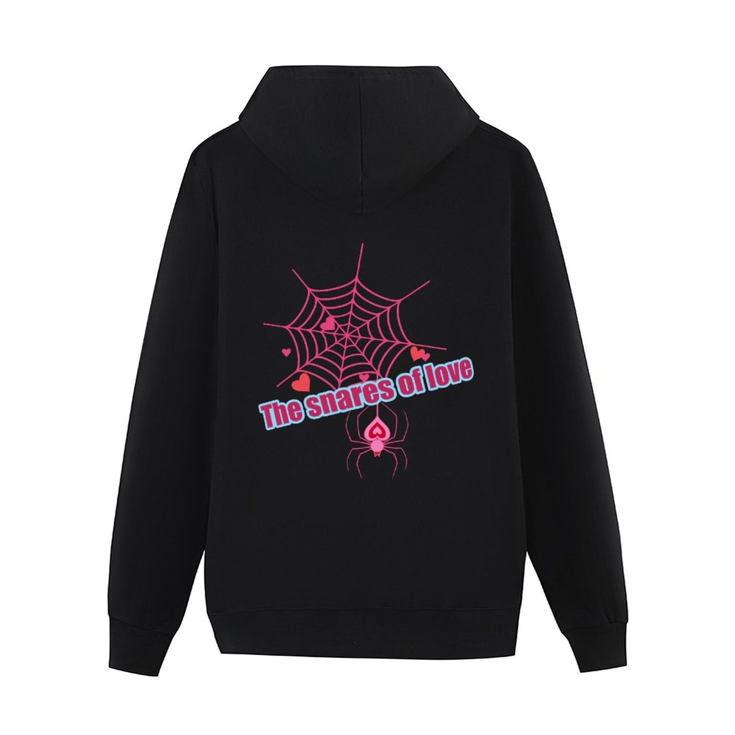 Online DIY Women's Pullover The Snares of Love Spider Pink