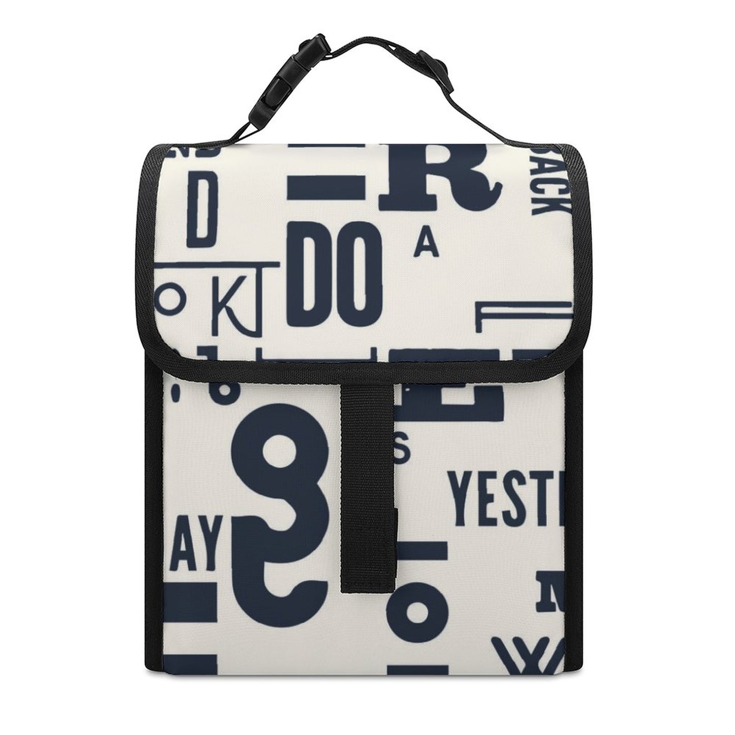 Online Customize Lunch Bag Black And White
