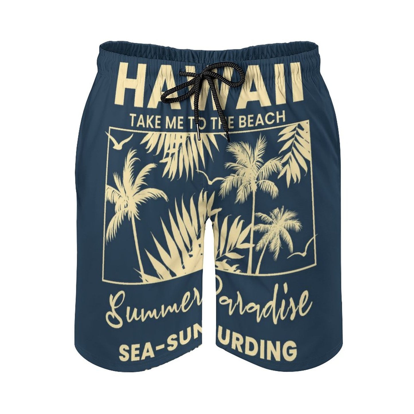 Online DIY Men's Beach Shorts Hawaii